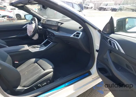 2025 BMW 4 Series 430I z USA, uszkodzony, nr VIN WBA33DB05SCU19548